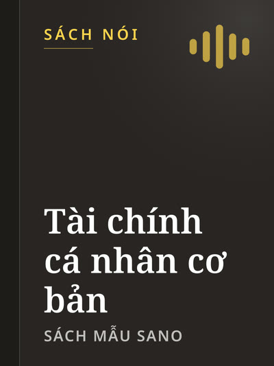 Bìa sách Tài chính cá nhân cơ bản, do Sano tự vẽ